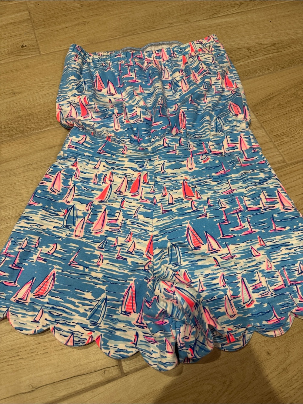 Lilly Pulitzer Jace Romper in “Zanzibar Blue Boatylicious” - Picture 4 of 4